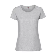 Női póló  Rövid ujjú Fruit of the Loom Lady-Fit Ringspun Premium T   Királykék   urespolo.hu
