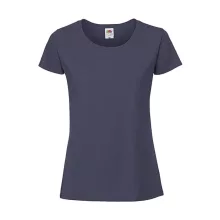 Női póló  Rövid ujjú Fruit of the Loom Lady-Fit Ringspun Premium T   Királykék   urespolo.hu