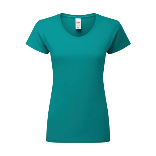 Fruit of the Loom Ladies' Iconic 195 Ringspun Premium T 61-424-0 Ocean Teal S