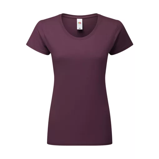 Fruit of the Loom Ladies' Iconic 195 Ringspun Premium T 61-424-0 Dark Plum L