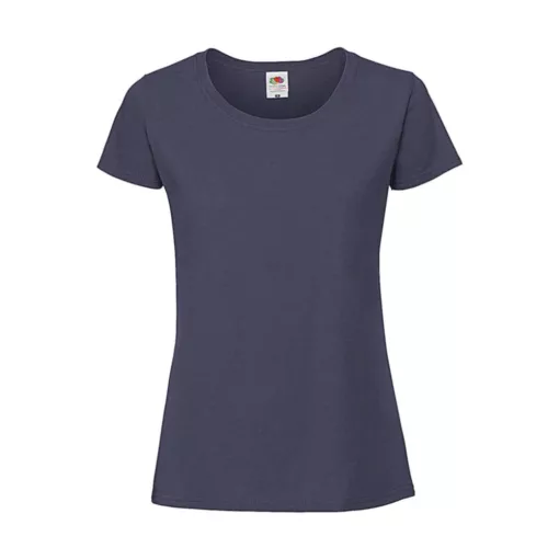 Női póló  Rövid ujjú Fruit of the Loom Lady-Fit Ringspun Premium T   Narancssárga   urespolo.hu