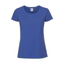 Női póló  Rövid ujjú Fruit of the Loom Lady-Fit Ringspun Premium T   Narancssárga   urespolo.hu