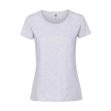 Női póló  Rövid ujjú Fruit of the Loom Lady-Fit Ringspun Premium T   Hamuszürke   urespolo.hu
