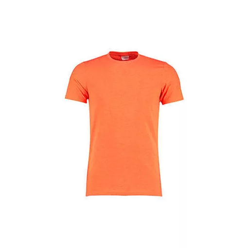 Férfi rövid ujjú póló Kustom Kit Fashion Fit Superwash 60 Tee XS, Bright Narancssárga Marl