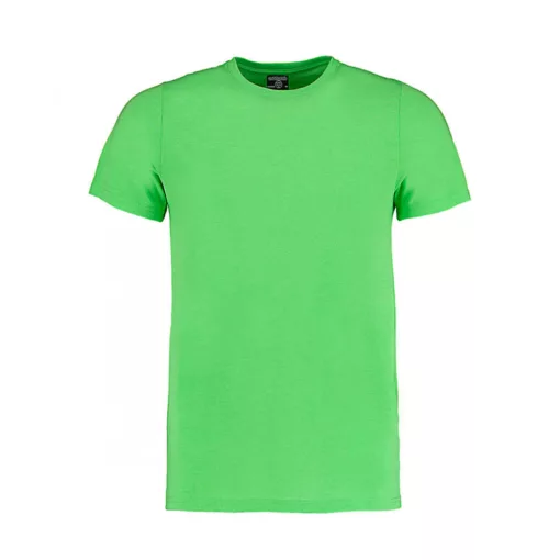 Férfi rövid ujjú póló Kustom Kit Fashion Fit Superwash 60 Tee XS, Lime zöld Marl