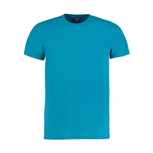 Férfi rövid ujjú póló Kustom Kit Fashion Fit Superwash 60 Tee XS, Türkizkék Marl
