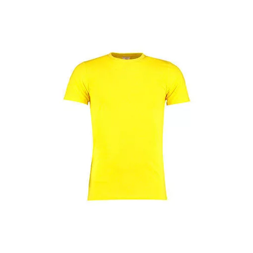 Férfi rövid ujjú póló Kustom Kit Fashion Fit Superwash 60 Tee XS, Sárga Marl