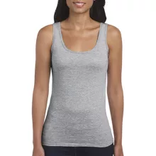 Női póló  Ujjatlan Gildan Gildan Ladies Softstyle Tank Top   Fehér   urespolo.hu
