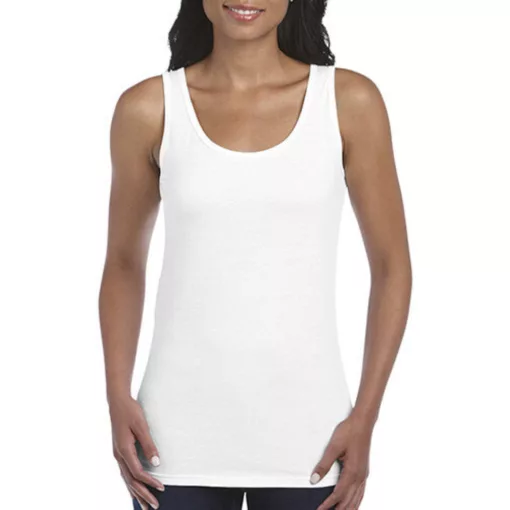 Női póló  Ujjatlan Gildan Gildan Ladies Softstyle Tank Top   Sötétkék (navy)   urespolo.hu