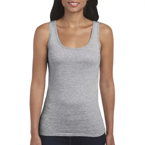 Női póló  Ujjatlan Gildan Gildan Ladies Softstyle Tank Top   Sötétkék (navy)   urespolo.hu