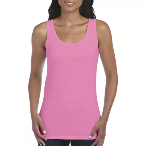 Női póló  Ujjatlan Gildan Gildan Ladies Softstyle Tank Top   Sötétkék (navy)   urespolo.hu