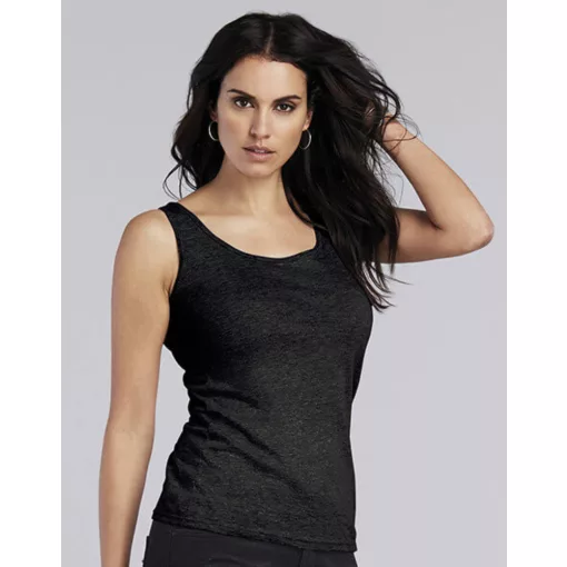 Női póló  Ujjatlan Gildan Gildan Ladies Softstyle Tank Top   Meggypiros   urespolo.hu