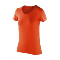 Női rövid ujjú póló Result Women's Impact Softex T-Shirt XS (8), Tangerine