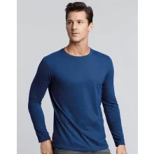 Férfi póló  Hosszú ujjú Gildan Gildan Mens Softstyle Long Sleeve Tee   Fehér   urespolo.hu