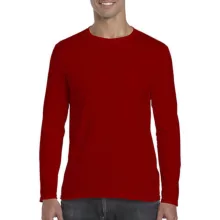 Férfi póló  Hosszú ujjú Gildan Gildan Mens Softstyle Long Sleeve Tee   Fehér   urespolo.hu