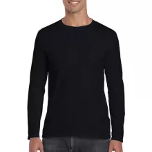 Férfi póló  Hosszú ujjú Gildan Gildan Mens Softstyle Long Sleeve Tee   Fekete   urespolo.hu