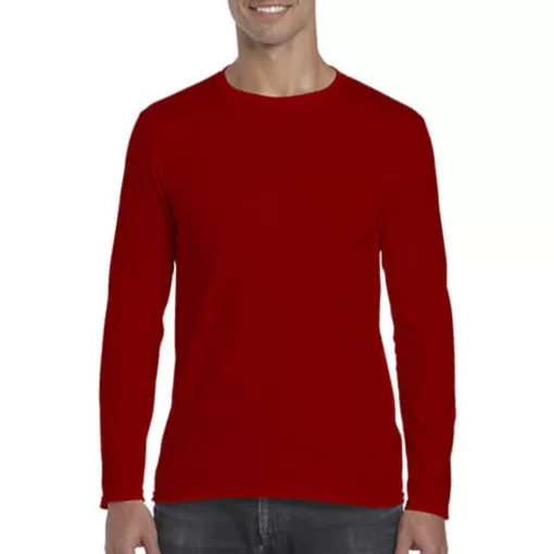 Férfi póló  Hosszú ujjú Gildan Gildan Mens Softstyle Long Sleeve Tee   Fekete   urespolo.hu