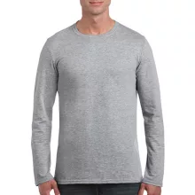 Férfi póló  Hosszú ujjú Gildan Gildan Mens Softstyle Long Sleeve Tee   Sportszürke   urespolo.