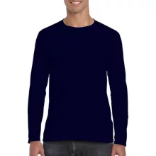 Férfi póló  Hosszú ujjú Gildan Gildan Mens Softstyle Long Sleeve Tee   Sötétkék (navy)   uresp