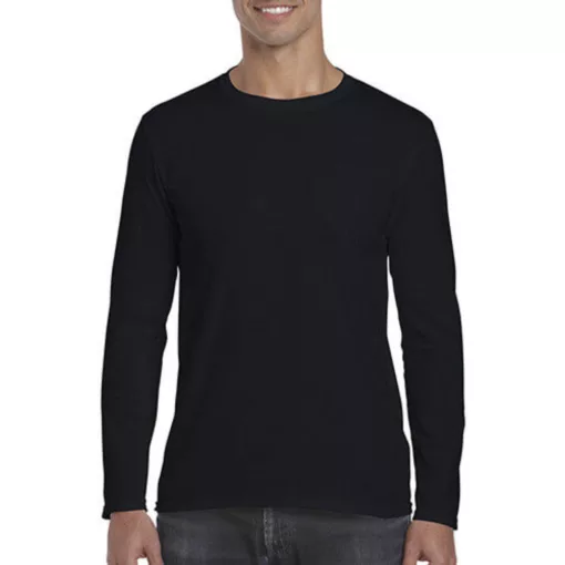 Férfi póló  Hosszú ujjú Gildan Gildan Mens Softstyle Long Sleeve Tee   Királykék   urespolo.hu