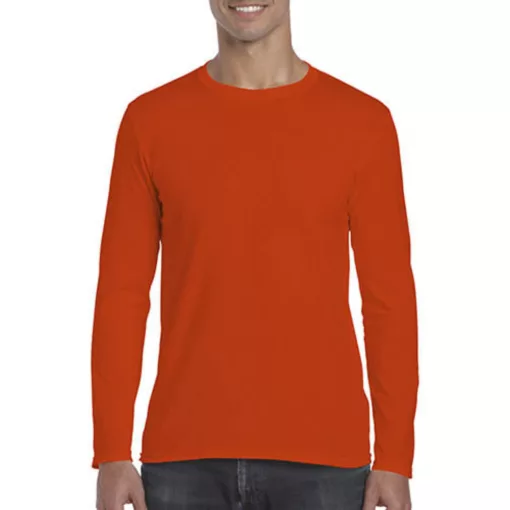 Férfi póló  Hosszú ujjú Gildan Gildan Mens Softstyle Long Sleeve Tee   Királykék   urespolo.hu
