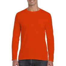 Férfi póló  Hosszú ujjú Gildan Gildan Mens Softstyle Long Sleeve Tee   Narancssárga   urespolo