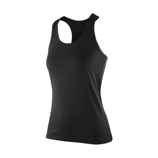 Női ujjatlan póló Result Women's Impact Softex Top M (12), Fekete