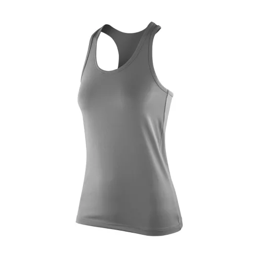 Női ujjatlan póló Result Women's Impact Softex Top XL (16), Felhő Szürke