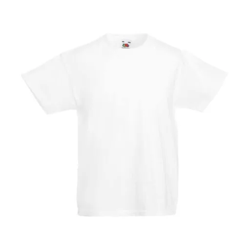 Gyerek póló  Rövid ujjú Fruit of the Loom Original T Kids   Fehér   urespolo.hu