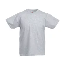Gyerek póló  Rövid ujjú Fruit of the Loom Original T Kids   Heather szürke   urespolo.hu