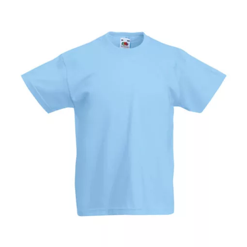 Gyerek póló  Rövid ujjú Fruit of the Loom Original T Kids   Ég kék   urespolo.hu