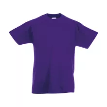 Gyerek póló  Rövid ujjú Fruit of the Loom Original T Kids   Lila   urespolo.hu