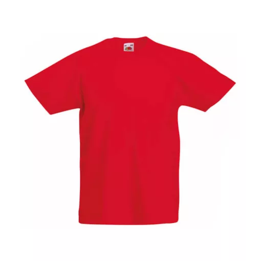 Gyerek póló  Rövid ujjú Fruit of the Loom Original T Kids   Piros   urespolo.hu