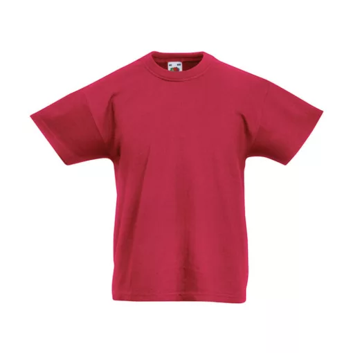 Gyerek póló  Rövid ujjú Fruit of the Loom Original T Kids   Heather téglavörös   urespolo.hu