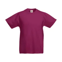 Gyerek póló  Rövid ujjú Fruit of the Loom Original T Kids   Burgundi vörös   urespolo.hu