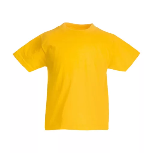 Gyerek póló  Rövid ujjú Fruit of the Loom Original T Kids   Napraforgó sárga   urespolo.hu