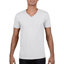 Férfi póló  Rövid ujjú Gildan Gildan Mens Softstyle V-Neck T-Shirt   Fekete   urespolo.hu