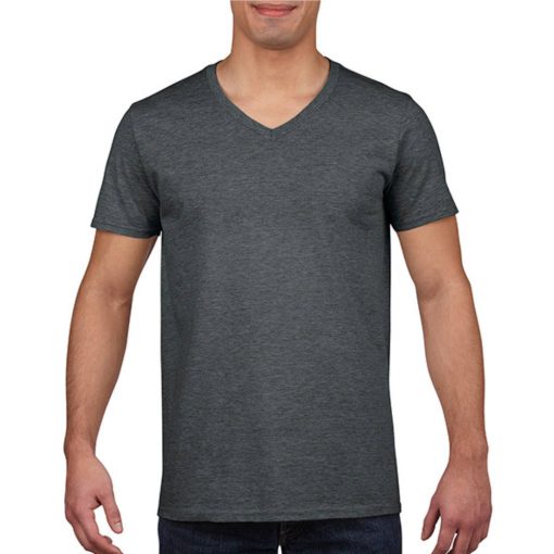Férfi póló  Rövid ujjú Gildan Gildan Mens Softstyle V-Neck T-Shirt   Fekete   urespolo.hu