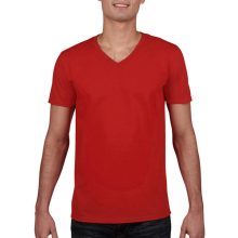 Férfi póló  Rövid ujjú Gildan Gildan Mens Softstyle V-Neck T-Shirt   Fekete   urespolo.hu