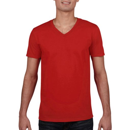 Férfi póló  Rövid ujjú Gildan Gildan Mens Softstyle V-Neck T-Shirt   Fekete   urespolo.hu