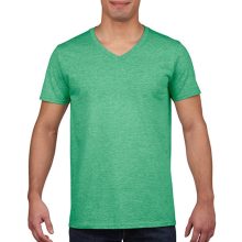 Férfi póló  Rövid ujjú Gildan Gildan Mens Softstyle V-Neck T-Shirt   Fekete   urespolo.hu