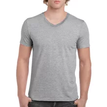 Férfi póló  Rövid ujjú Gildan Gildan Mens Softstyle V-Neck T-Shirt   Sportszürke   urespolo.hu