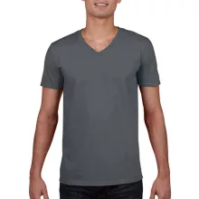 Férfi póló  Rövid ujjú Gildan Gildan Mens Softstyle V-Neck T-Shirt   Szénszürke   urespolo.hu