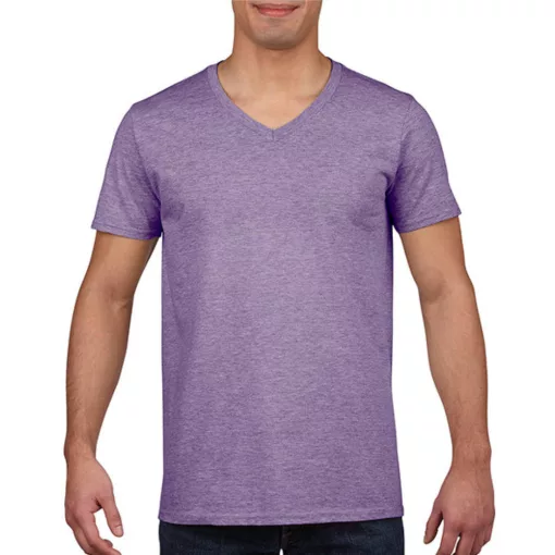 Férfi póló  Rövid ujjú Gildan Gildan Mens Softstyle V-Neck T-Shirt   Szénszürke   urespolo.hu