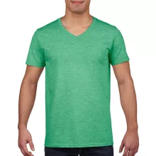 Férfi póló  Rövid ujjú Gildan Gildan Mens Softstyle V-Neck T-Shirt   Sötétkék (navy)   urespol