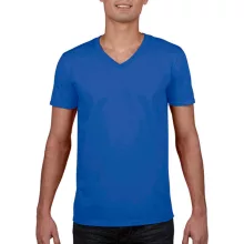 Férfi póló  Rövid ujjú Gildan Gildan Mens Softstyle V-Neck T-Shirt   Királykék   urespolo.hu