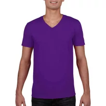 Férfi póló  Rövid ujjú Gildan Gildan Mens Softstyle V-Neck T-Shirt   Lila   urespolo.hu