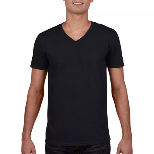 Férfi póló  Rövid ujjú Gildan Gildan Mens Softstyle V-Neck T-Shirt   Piros   urespolo.hu