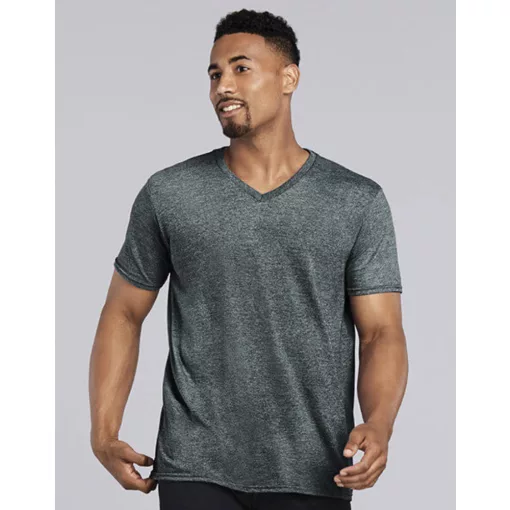 Férfi póló  Rövid ujjú Gildan Gildan Mens Softstyle V-Neck T-Shirt   Piros   urespolo.hu