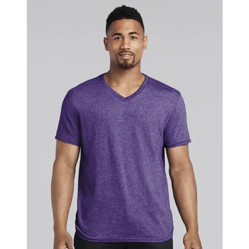 Férfi póló  Rövid ujjú Gildan Gildan Mens Softstyle V-Neck T-Shirt   Piros   urespolo.hu